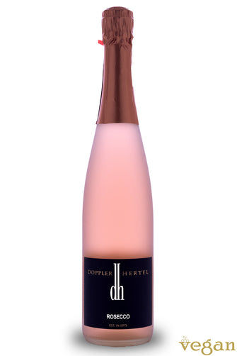 Produktabbildung von Weingut Doppler-Hertel: Rosecco, 0,75l-Flasche, Deutscher Perlwein mit zugesetzter Kohlensäure Rosé